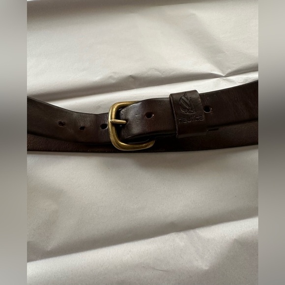 NAUTICAL Men's Brown Leather Belt size 40 - Picture 3 of 8